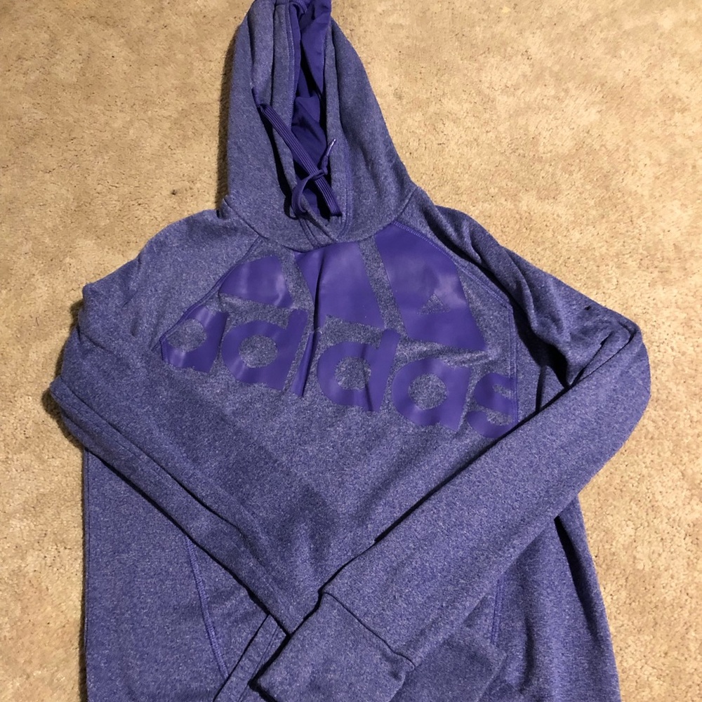 Purple adidas hoodie